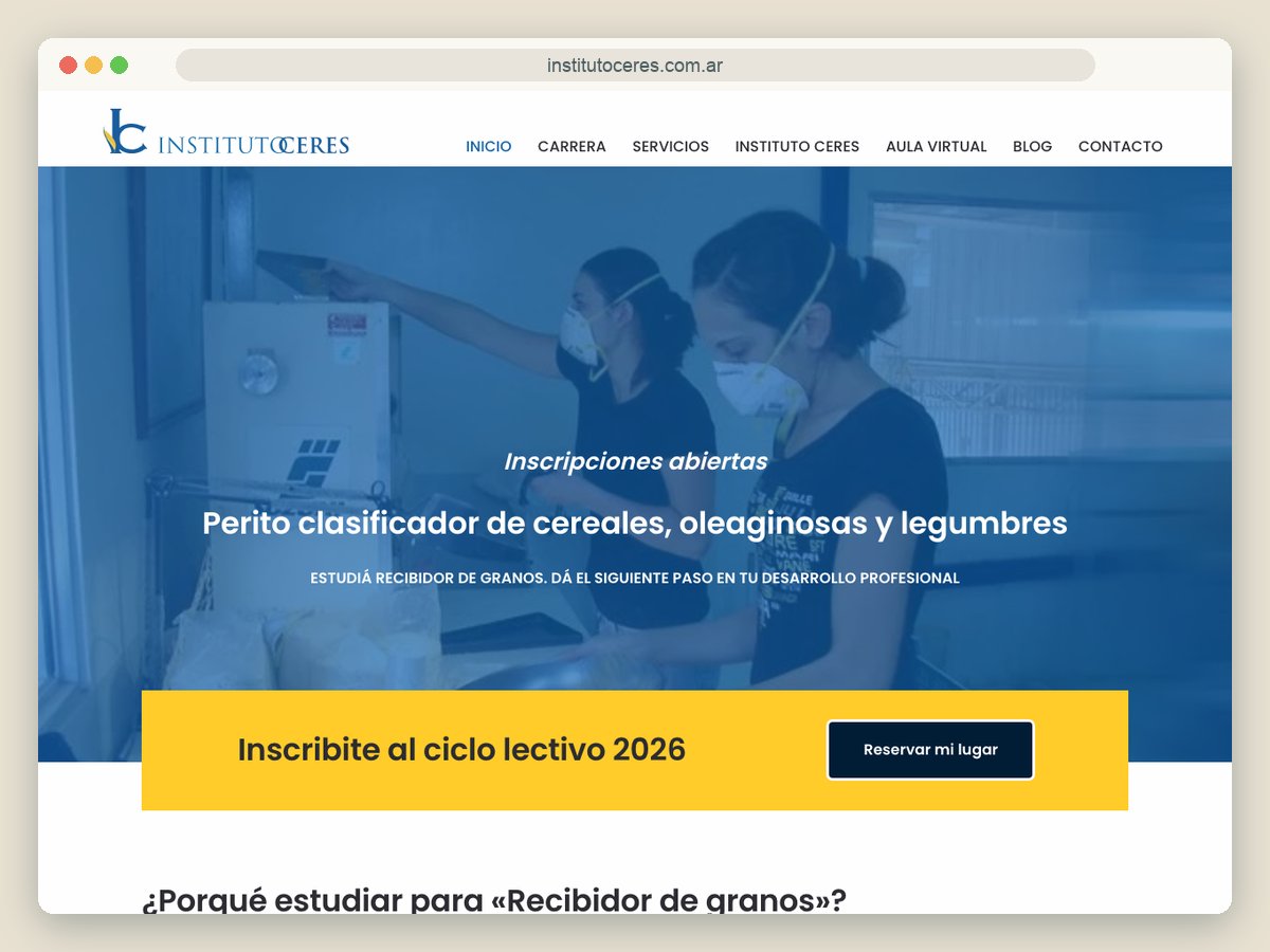 Sitio del Instituto Ceres