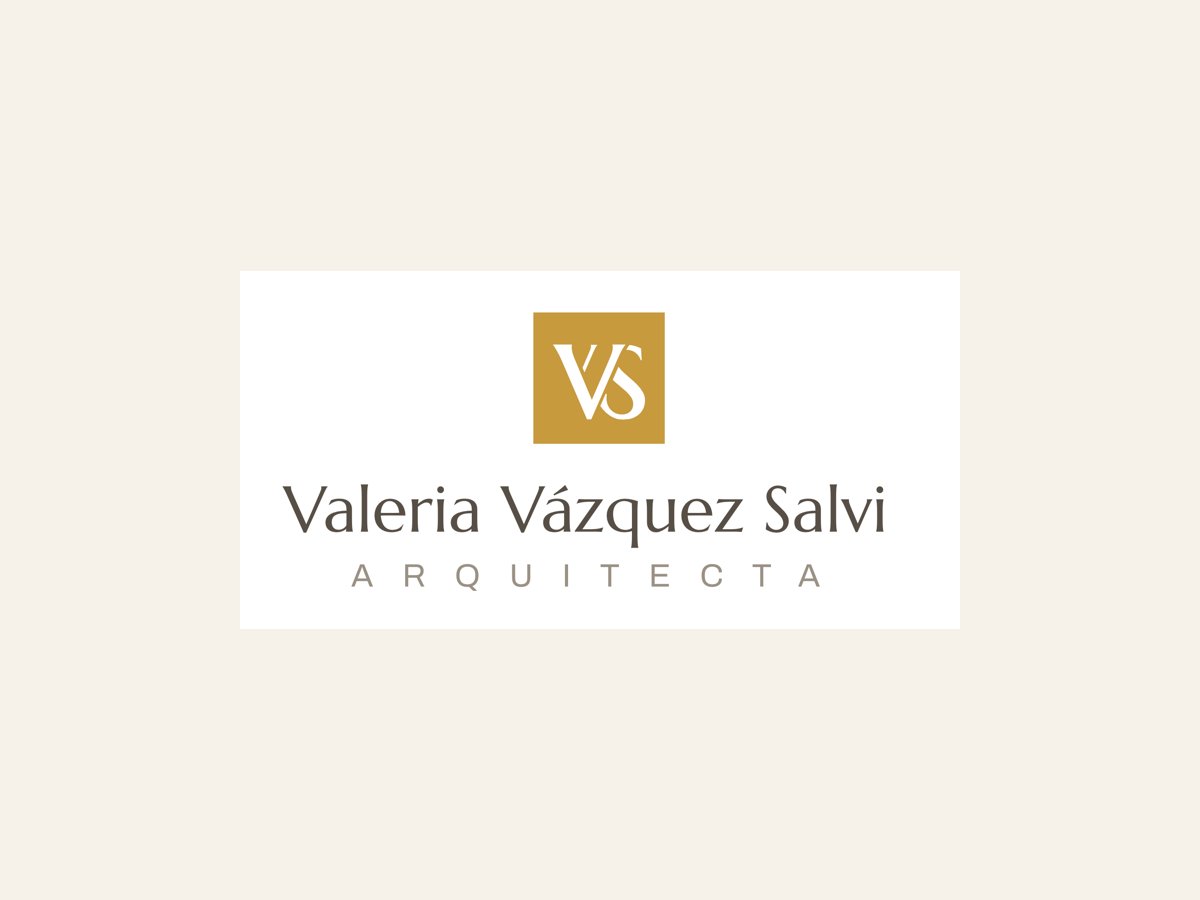 Logo renovado de Valeria Vázquez Salvi, arquitecta